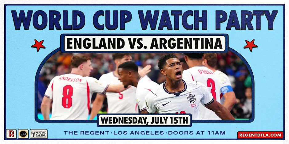 World Cup Watch Party: England v Argentina - Semi-final