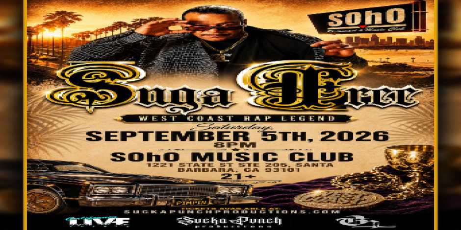 West Coast Rap Legend Suga Free Live At the Soho