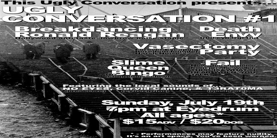 BREAKDANCING RONALD REAGAN, Death Envy, Vasectomy Party, Slime Queen Bingo