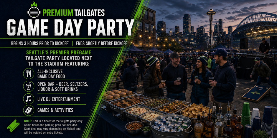 Premium Tailgate Party: Seattle Seahawks vs. Dallas Cowboys
