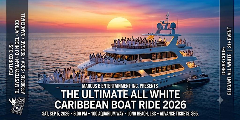 THE ULTIMATE ALL WHITE CARIBBEAN BOAT RIDE 2026 | 3 LEVELS TO PARTY | LBC
