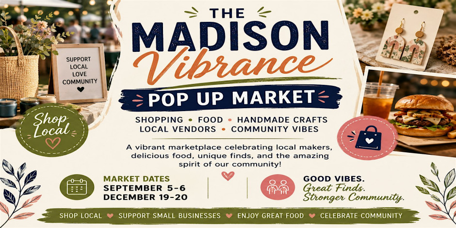 THE MADISON VIBRANCE POP-UP MARKET