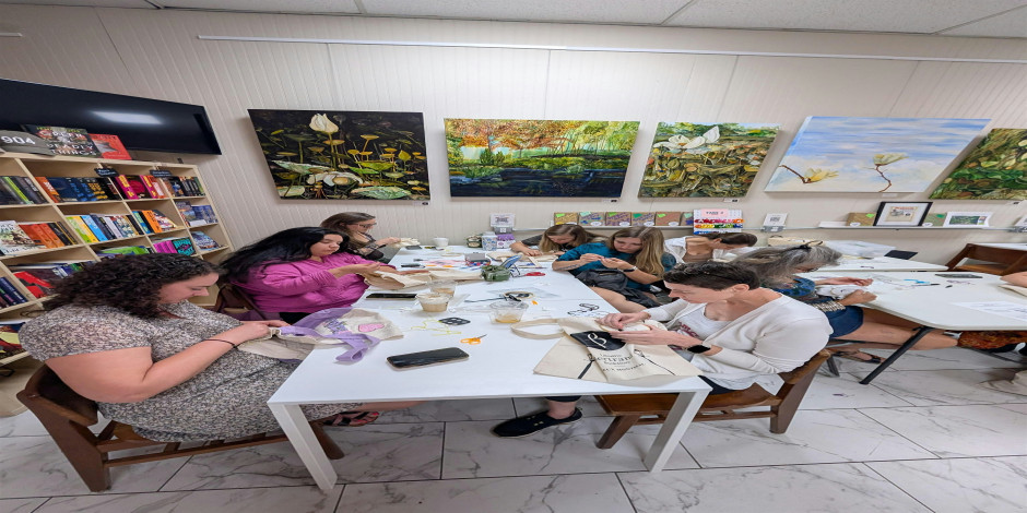Intermediate Embroidery Class at Happy Medium Books Cafe, Jacksonville – Embroidery Classes Near Me