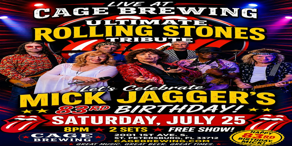 Mick Jagger's 83rd Birthday ft. ULTIMATE ROLLING STONES | Cage Brewing