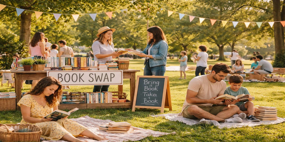 ✨ Book Swap Day at the Park ✨