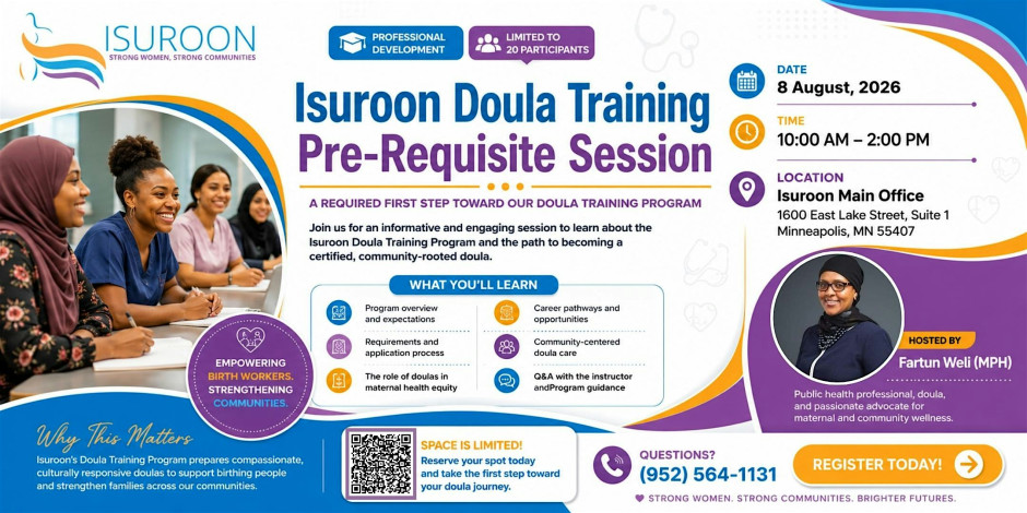 Isuroon Doula Training Program – Pre-Requisite Session 2: The Next Step