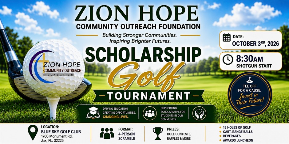 2026 Zion Hope Community Outreach Foundation Scholarship Golf Tournament