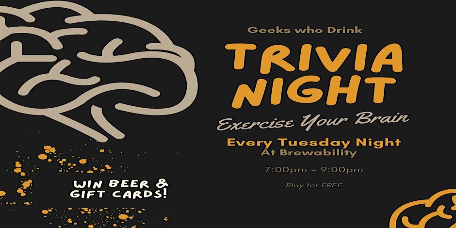 Free Trivia Night Every Tuesday @ Brewability!