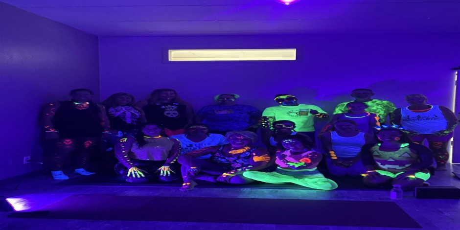 Flow & Glow Halloween Blacklight Yoga