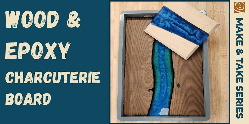 Wood & Epoxy Charcuterie Board