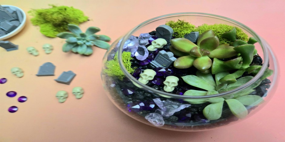 Halloween Terrariums – Spooky Succulent Workshop