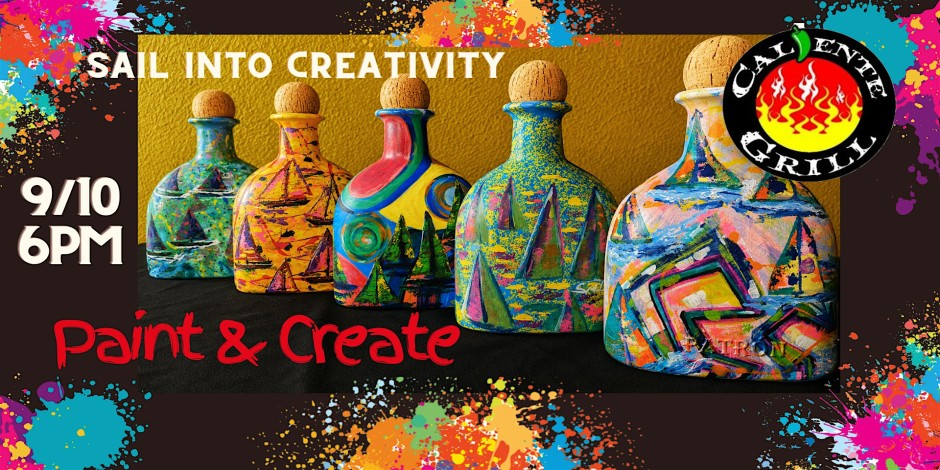 Art in a Bottle - Painting Night at Caliente Grill!