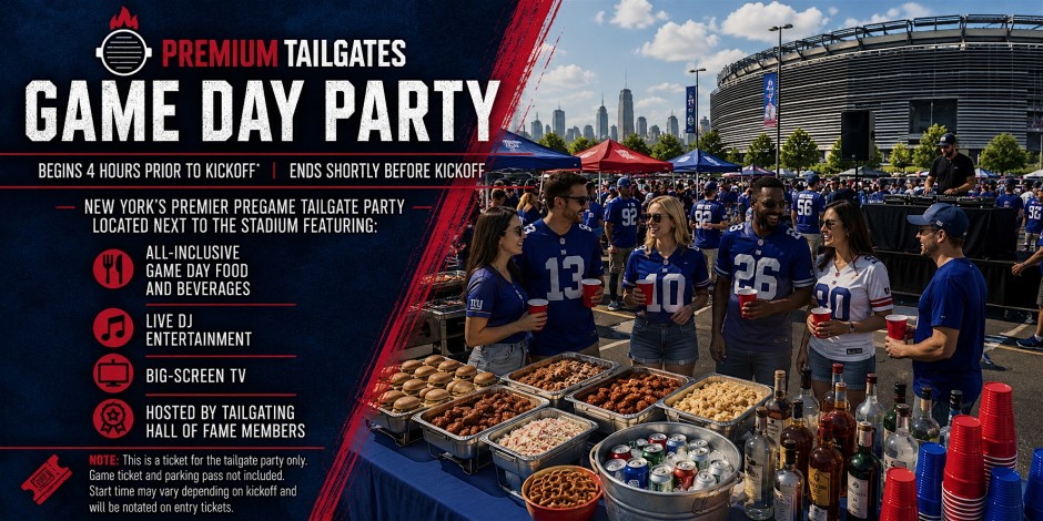 New York Giants vs. Washington Commanders Tailgate