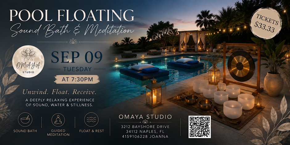 POOL FLOATING SOUND BATH & MEDITATION