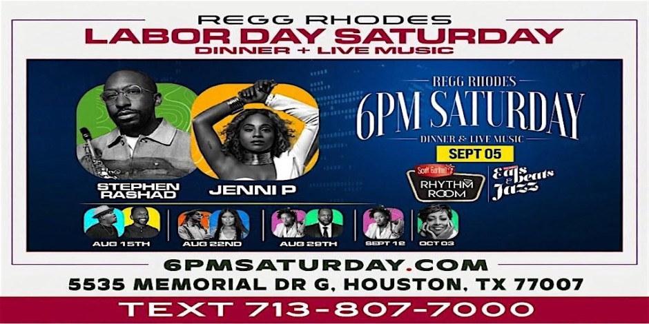 LABOR DAY SATURDAY - EATS BEATS & JAZZ