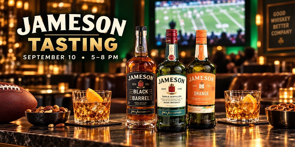 Jameson NFL Kickoff: Orange, Triple, and Black Barrel