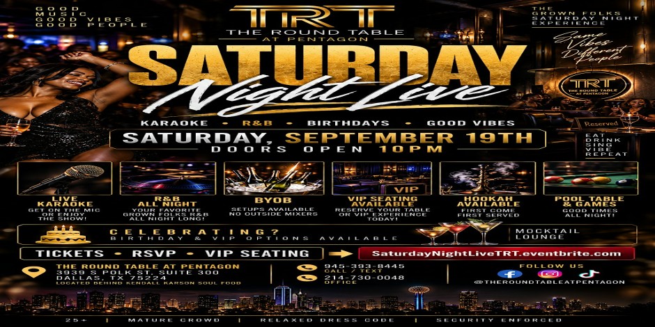 SATURDAY NIGHT LIVE TRT EDITION!! Karaoke • R&B •