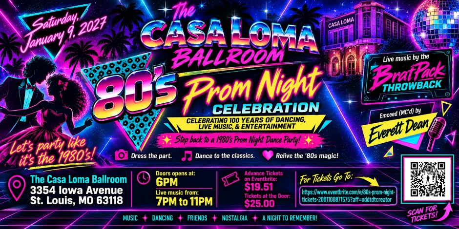 80's Prom Night Dance Party St. Louis Tickets - 01/09/2027 - UNATION
