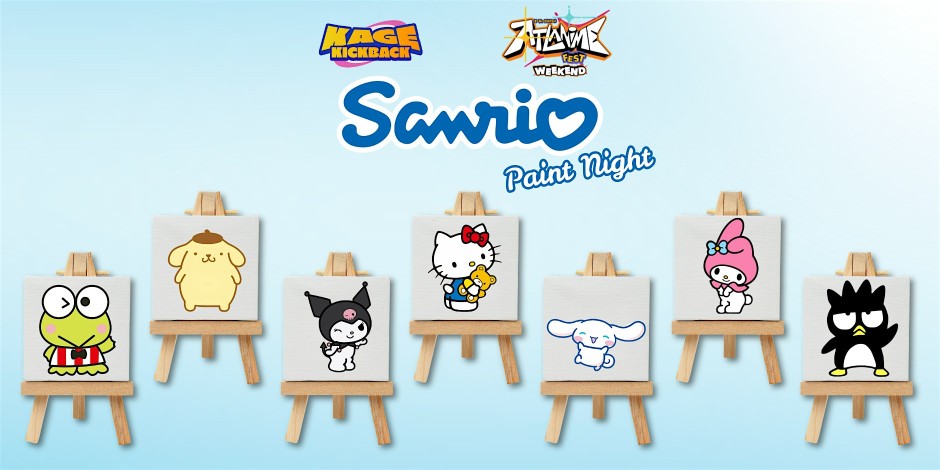 Sanrio themed Paint & Sip | Hello Kitty Atlanime