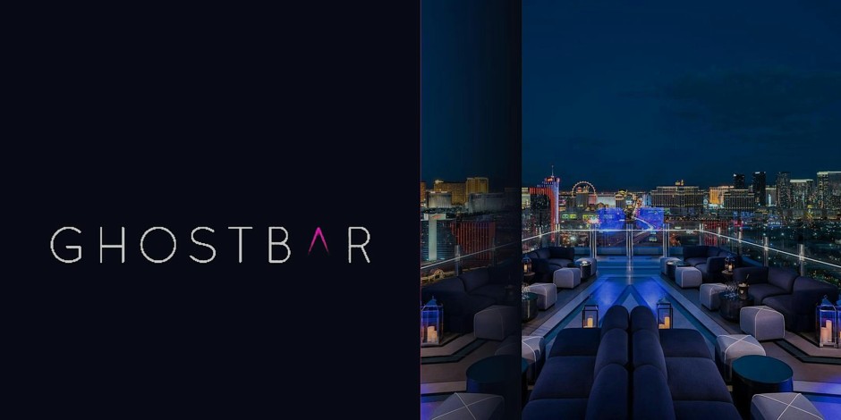 GHOST BAR ROOFTOP 55th floor (The Best Views in Las Vegas) [10/31] Las ...